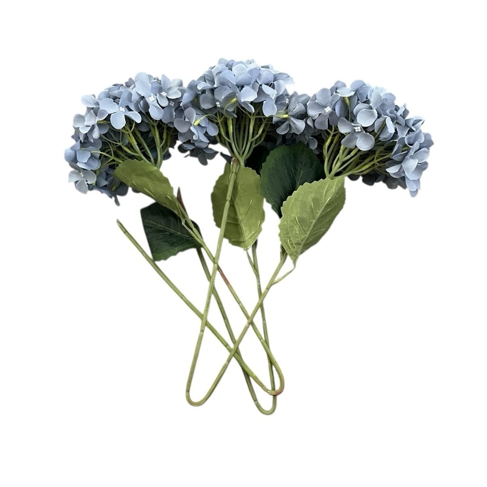 Elegant Blue 18" Hydrangea Stem - 3 PACK - Picture 5 of 9